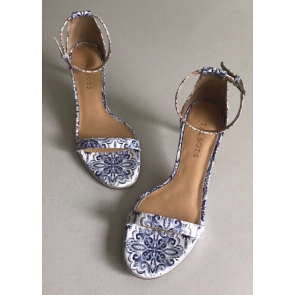 {Talbots} Trulli Ornate Tile Leather Sandals - Picture 2 of 8